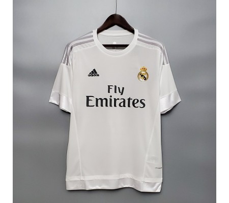 Real Madrid 15/16 Home White Soccer Jersey